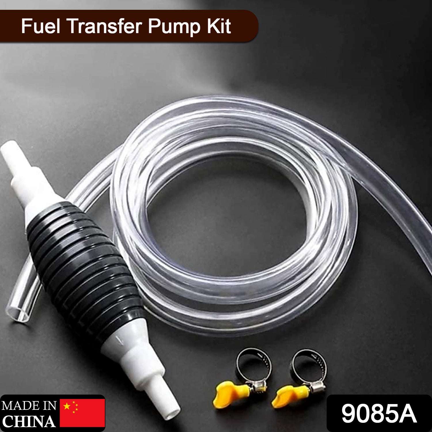 9085A Fuel Transfer Pump Kit, High Flow Siphon Hand Oil Pump, Portable Manual Car Fuel Pump for Petrol Diesel Oil Liquid Water Transfer Pump DeoDap 9085A Fuel Transfer Pump Kit, High Flow Siphon Hand Oil Pump, Portable Manual Car Fuel Pump for Petrol Diesel Oil Liquid Water Transfer Pump DeoDap